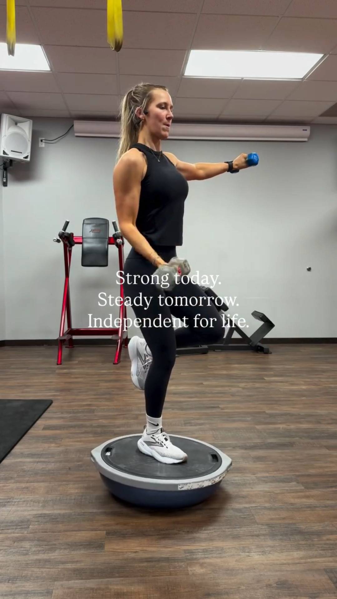 Take care of your body now, your future self will thank you.

Benefits of addressing strength and balance:
▫️ reduce injury risk
▫️ prevent falls 
▫️ enhances posture
▫️ improve core stability
▫️ improves bone density
▫️ optimal aging
▫️and more

#LTKdayinmylife #LTKfitnessgoals #LTKActive