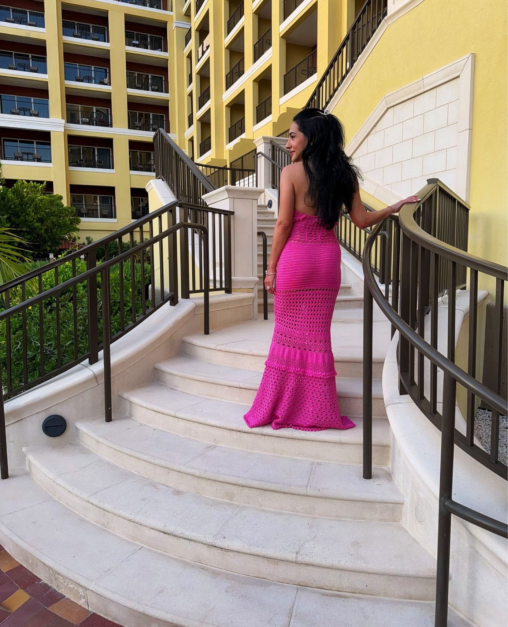 This dress is the perfect dinner dress on vacation. I wore this to BLT Steak at the Ritz in Aruba! 🩷🍸

#LTKStyleTip #LTKSwim #LTKTravel