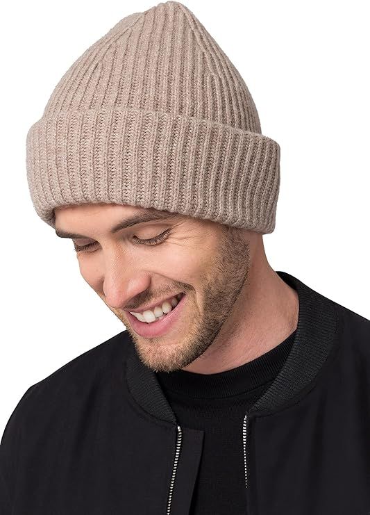 Style Republic Men’s Merino Beanie, Cashmere & Wool, Soft & Stretchy, Warm Hat for Winter | Amazon (US)
