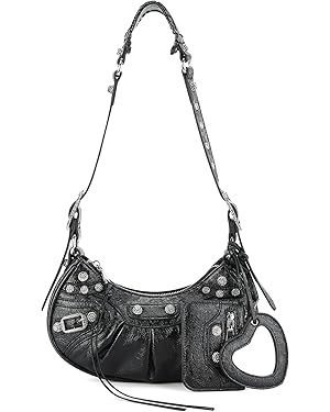 Cross Body Bag Purses for Women Shoulder Bag With Rhinestons Fashion Rivet Punk Bag Y2K Bag | Amazon (US)