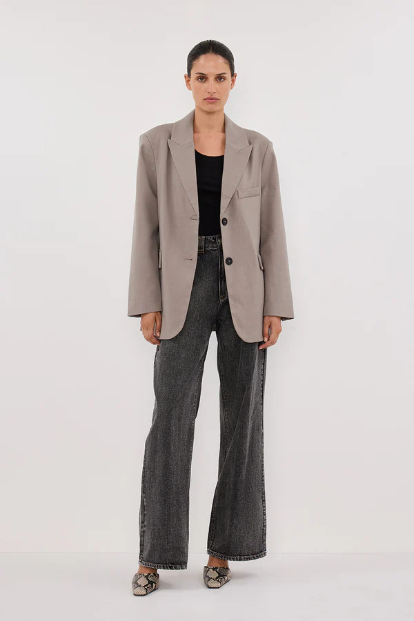 HARLEY SMOKE OVERSIZED BOYFRIEND BLAZER | DISSH