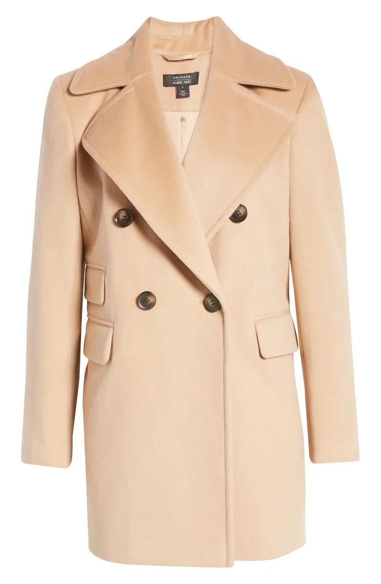 x Atlantic-Pacific Double Breasted Wool Blend Coat | Nordstrom