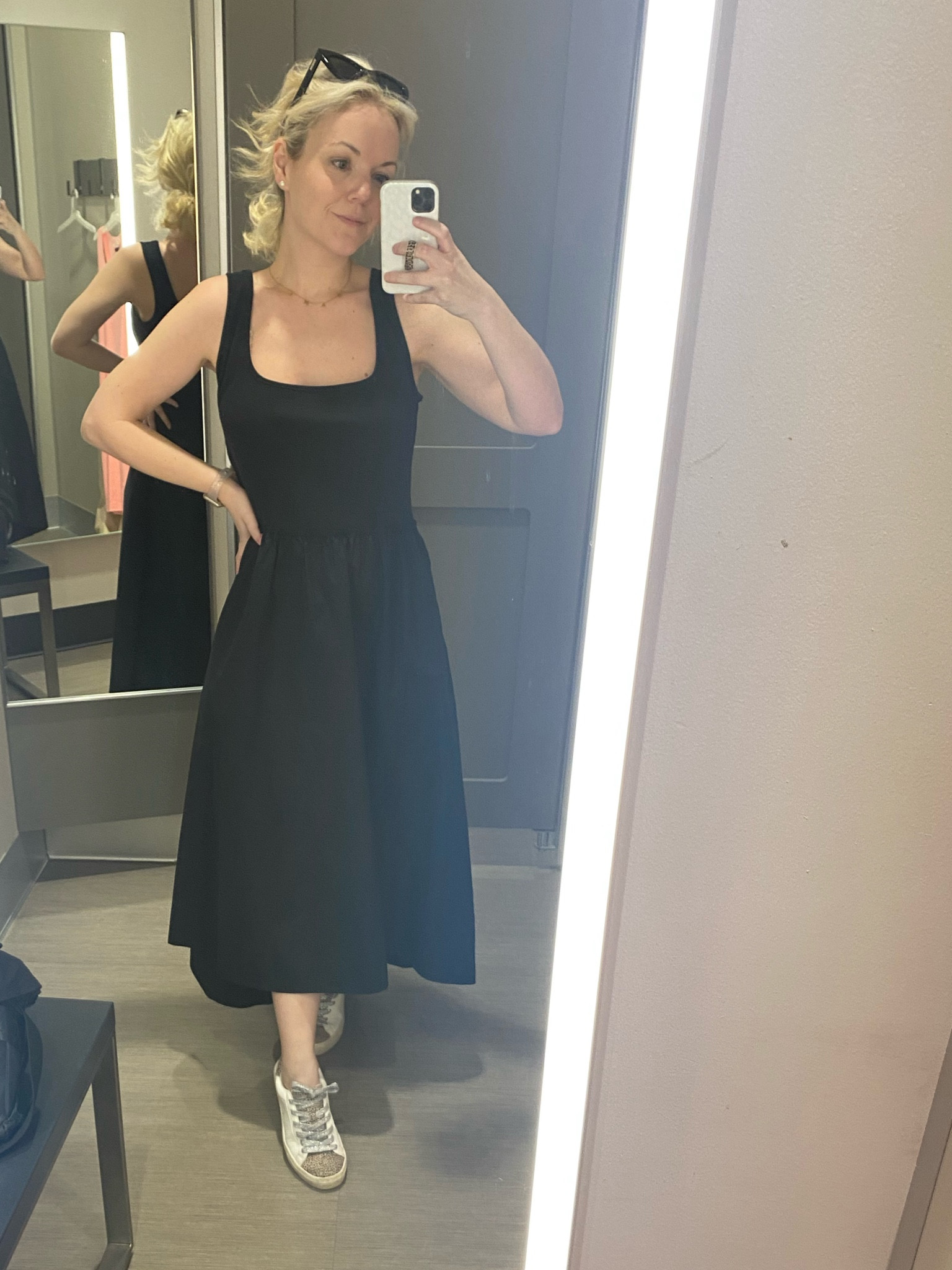 The perfect little black dress for spring & summer! Plus 30% off right now making it about $20! Wearing a small. 

#LTKSale #LTKSeasonal #LTKsalealert