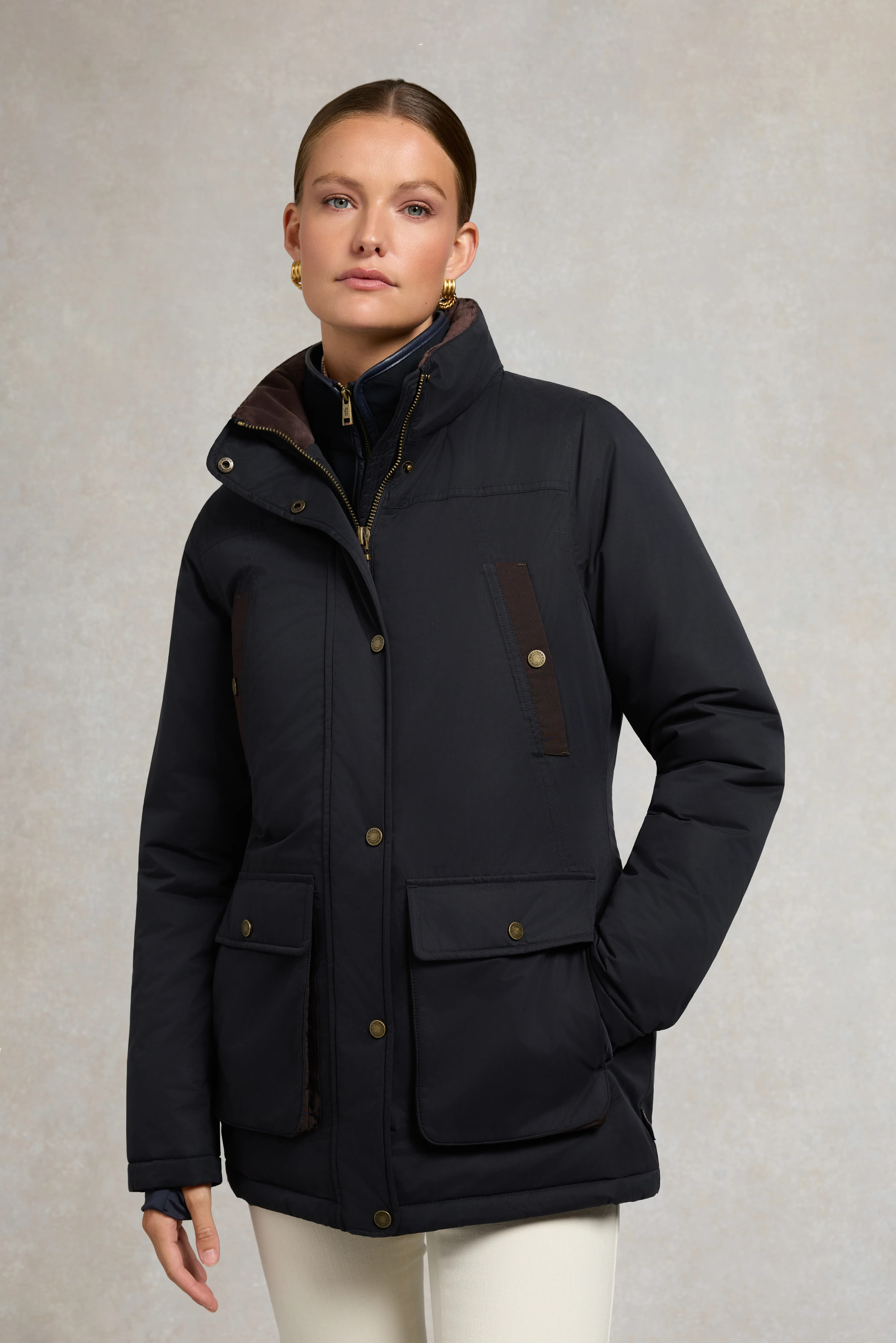 Stamford Country Coat (Ink Navy) | Holland Cooper