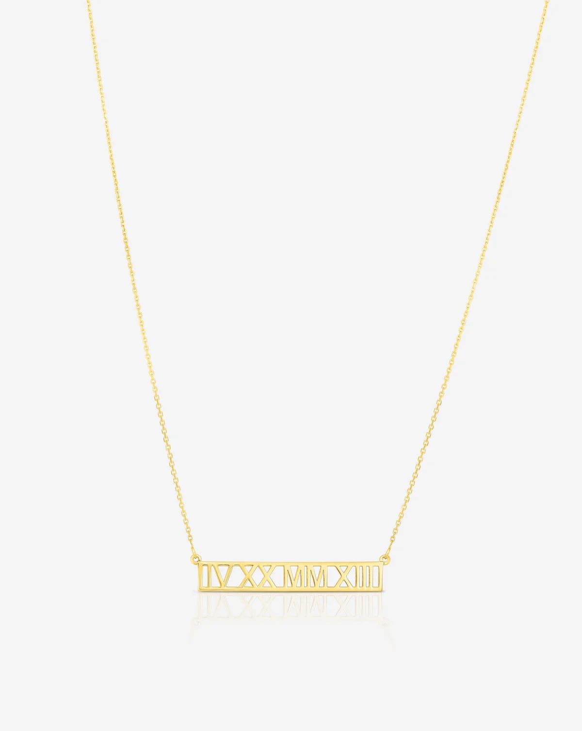 Personalized Roman Numeral Necklace | Ring Concierge