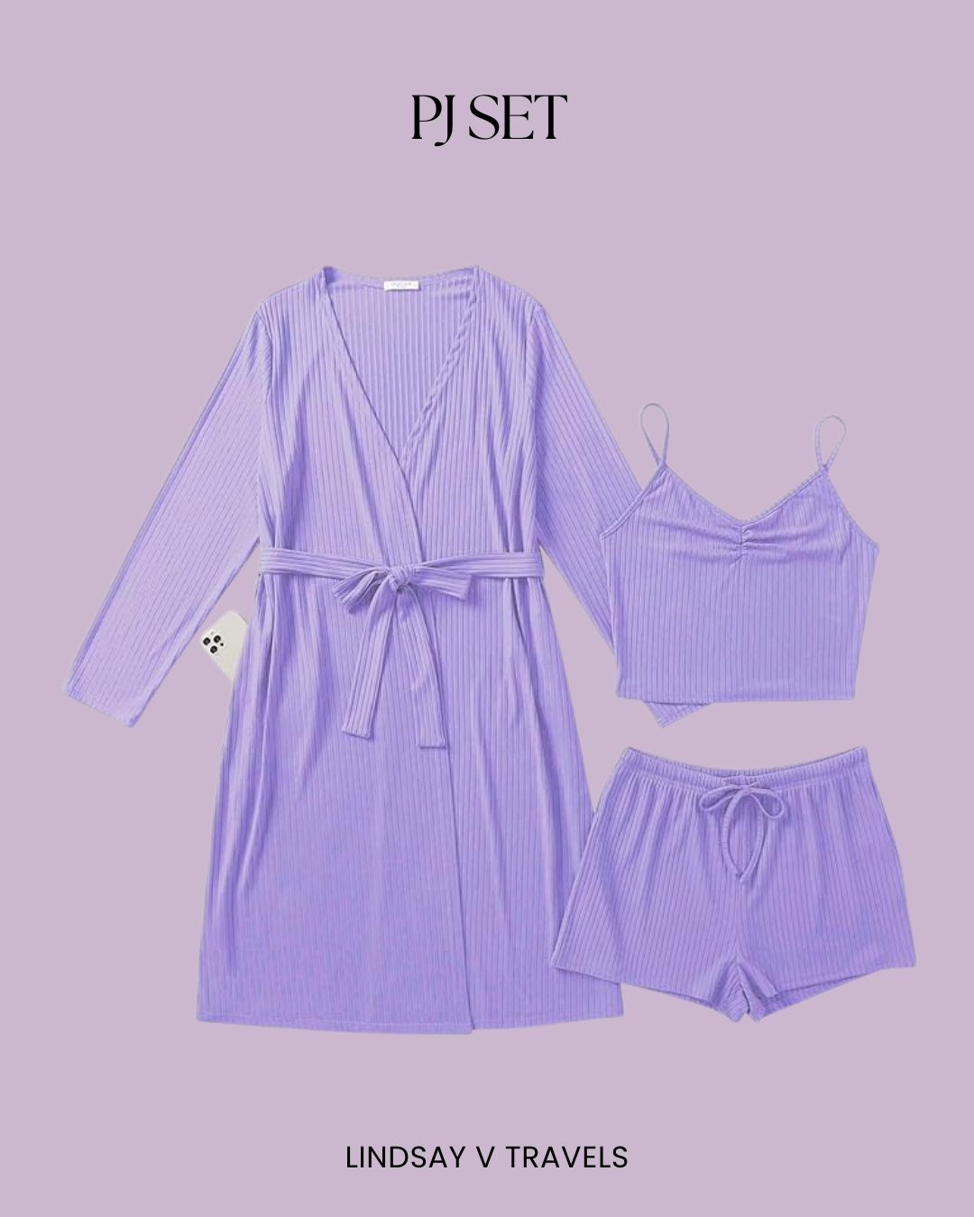Purple dreams 💜 This rib knit pajama set is giving me all the luxe lounge vibes. 

 #LTKSeasonal #LTKFindsUnder50 #LTKFindsUnder100