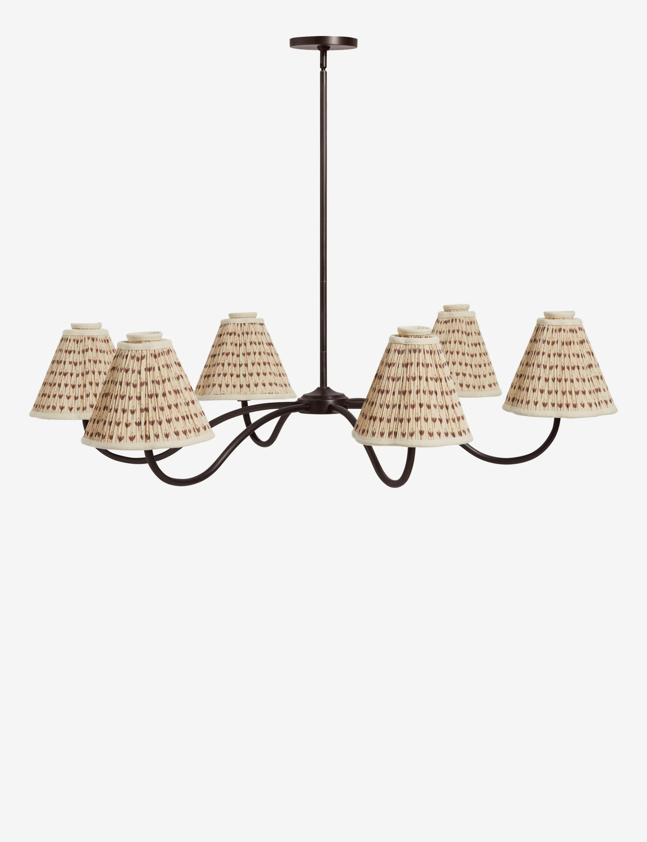 Jordan Chandelier, Poiret and Antique Bronze, 52"Dia | Lulu and Georgia 