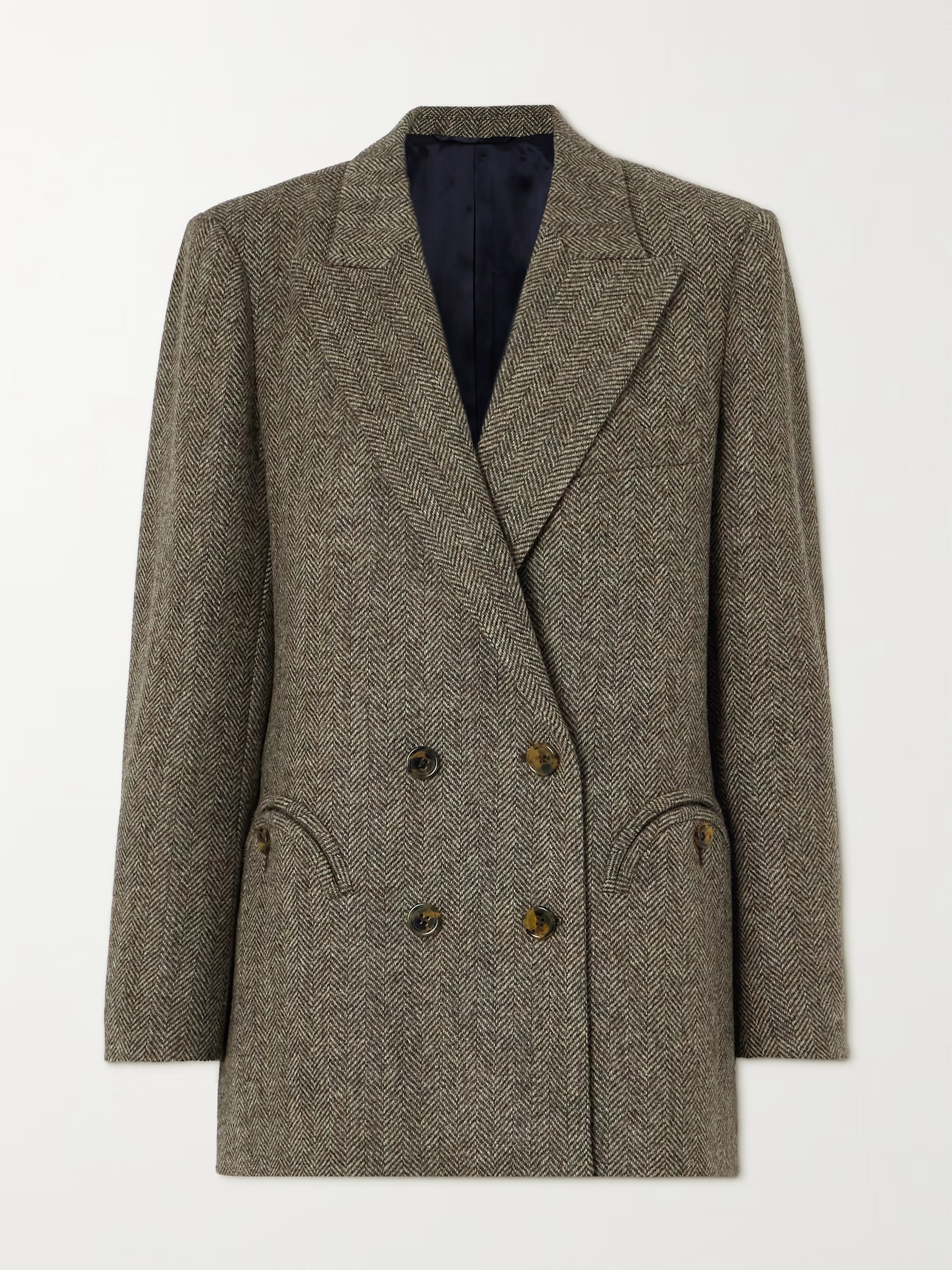 Everynight double-breasted herringbone wool-tweed blazer | NET-A-PORTER (UK & EU)