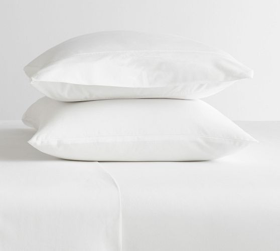 400-Thread-Count Organic Percale Sheet Set | Pottery Barn (US)