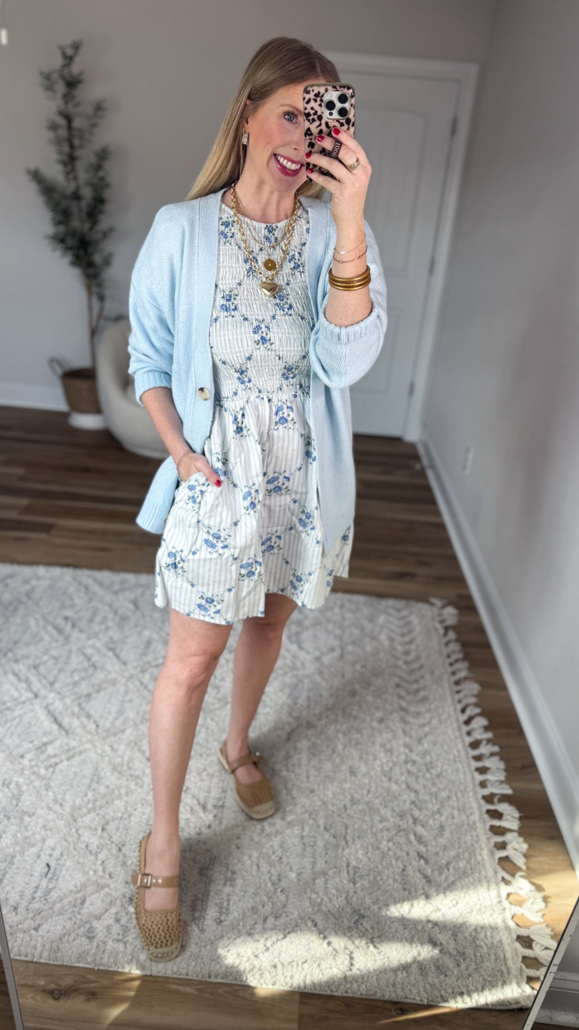 Daily try on, old navy outfit, floral dress, Walmart fashion, no boundaries, blue cardigan 

#LTKootd #LTKSaleAlert
