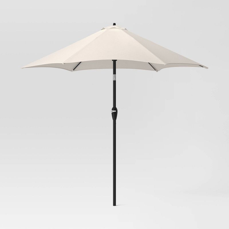 9'x9' Sunbrella Market Patio Umbrella - Black Pole - Smith & Hawken™ | Target