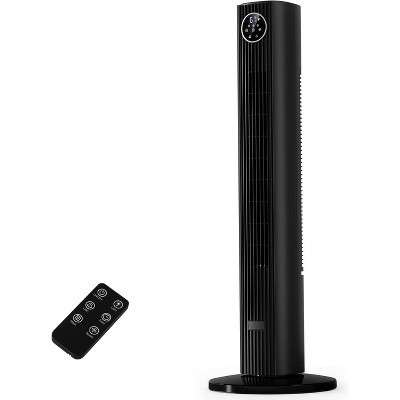 35-Inch Bladeless Tower Fan, Low Noise Oscillating Cooling Fan with Remote, 3 Speeds, 12H Timer, Portable Floor Fan for Bedroom Office | Target
