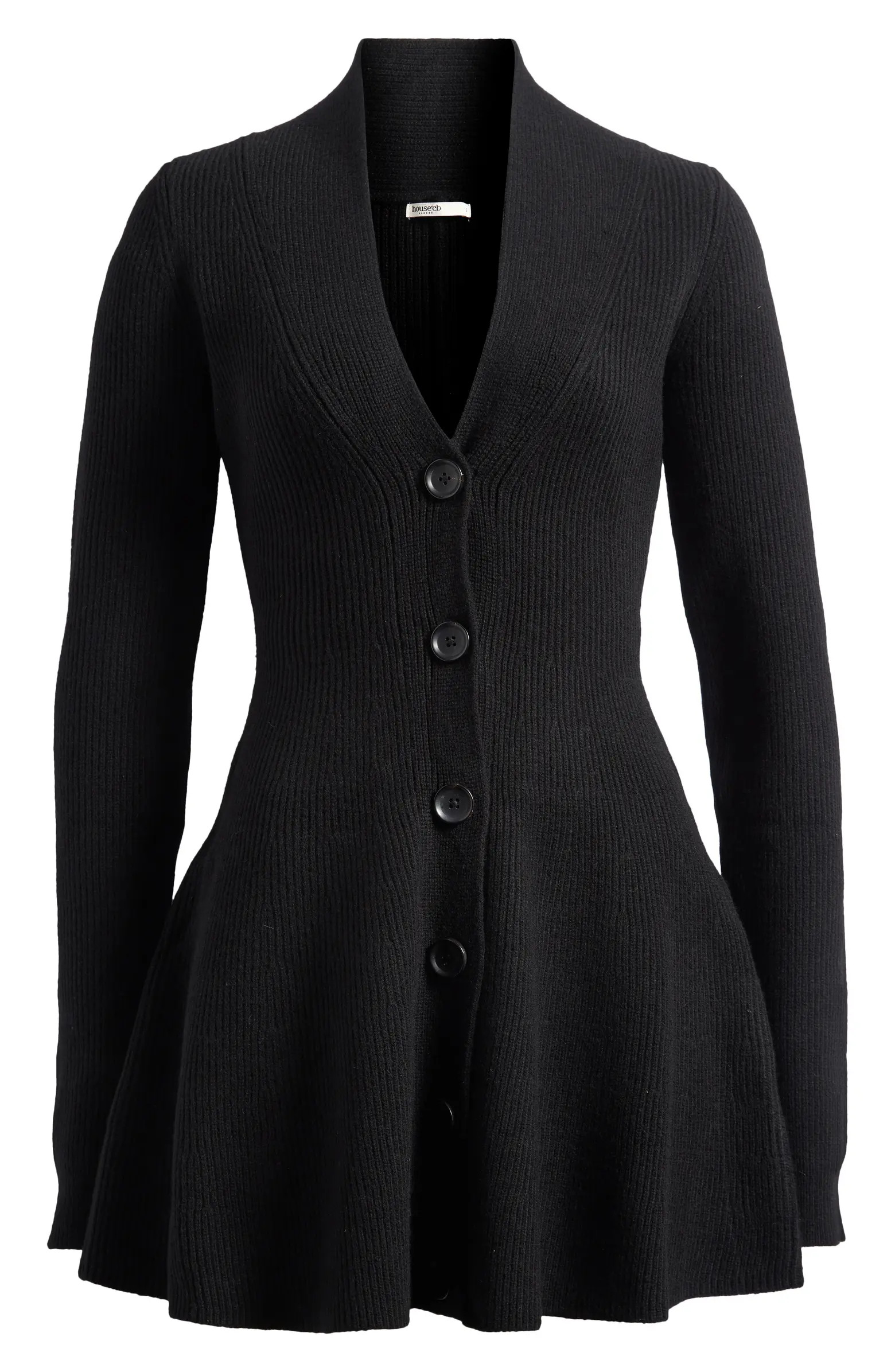 Aubrey Wool Blend Peplum Cardigan | Nordstrom