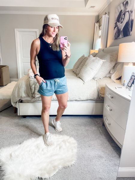 Hat linked
Target tank on sale-true size medium here or go up for bump/extra length 
Shorts-size small (if between, go down) buttery soft and true size works with bump

Click below to shop!


#LTKxTarget #LTKstyletip #LTKfindsunder100