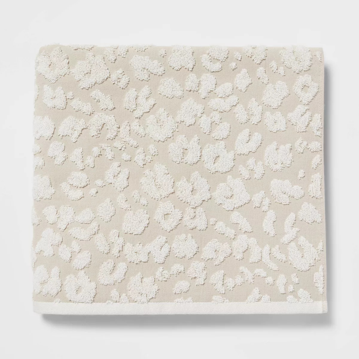 Performance Plus Bath Towel Cream Leopard - Threshold™ | Target