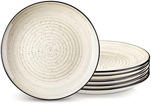 Amazon.com | vancasso Bonbon Dinner Plates Set of 6, 10.5 Inch Ceramic Dinner Pasta Plates,Large ... | Amazon (US)