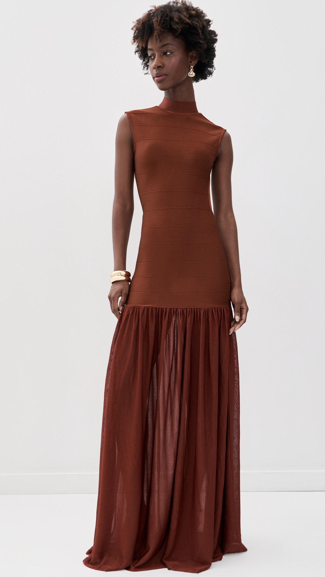 Retrofête Zosima Knit Dress Cigar M | Shopbop
