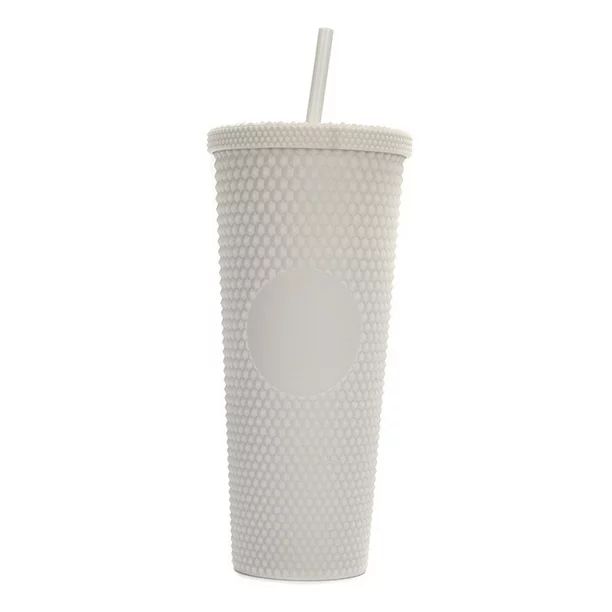 Anself 24Oz Large Capacity Water Cup Fully Studded Matte Tumbler Reusable Cup with Wide Opening L... | Walmart (US)