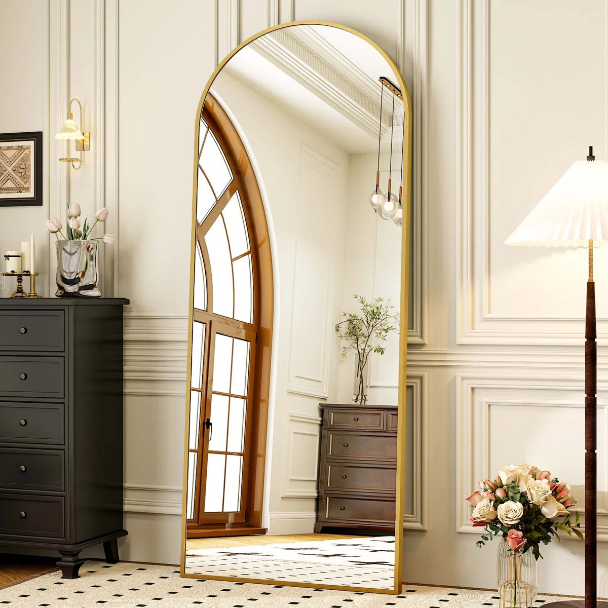 Arch Full Length Mirror with Stand Leaning and Floor MirrorsByRed Barrel Studio®4.7Rated 4.7 out... | Wayfair North America