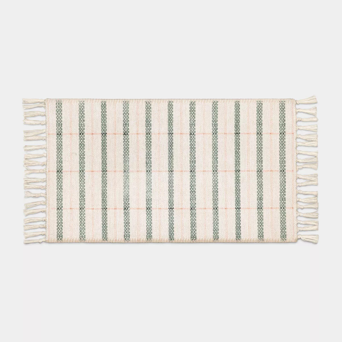 Spring Plaid Scatter Accent Rug - Pink/Green/Ivory - Threshold™ | Target