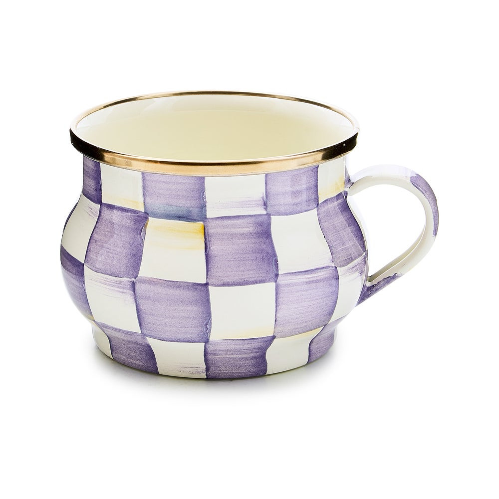 Violet Check Teacup | MacKenzie-Childs