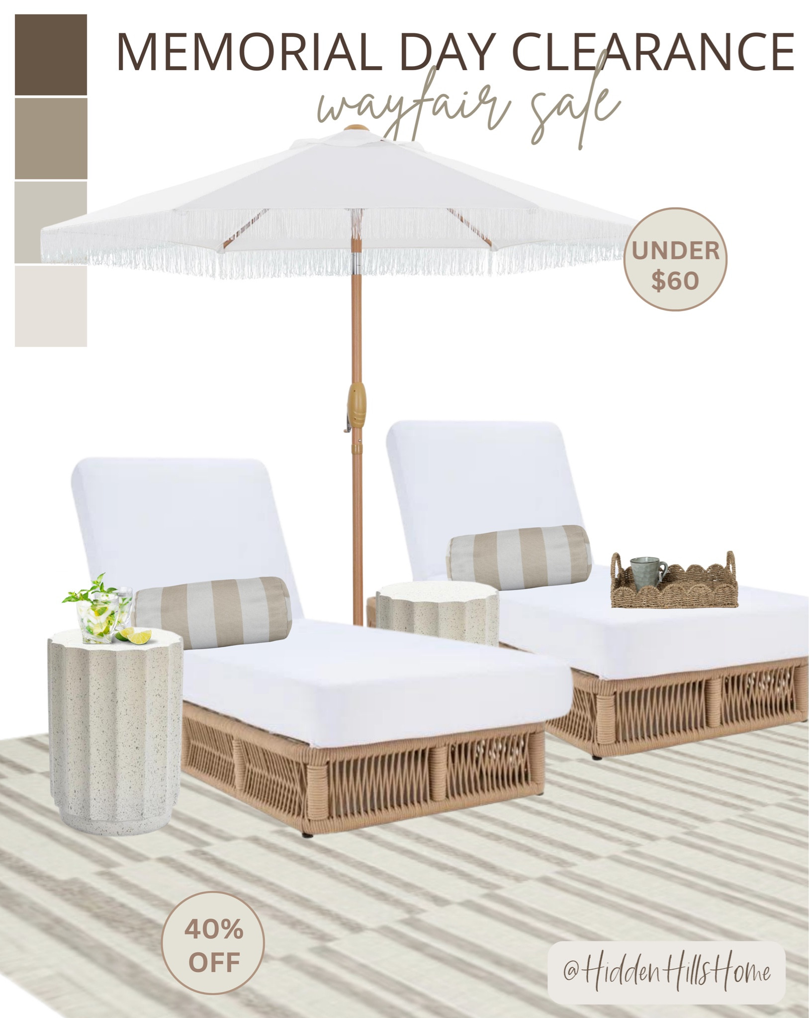 Wayfair’s Memorial Day Clearance is happening now with up to 70% off and fast shipping! Shop my outdoor furniture & create your own outdoor oasis! #ad #wayfair 

#LTKSeasonal #LTKHome #LTKSaleAlert