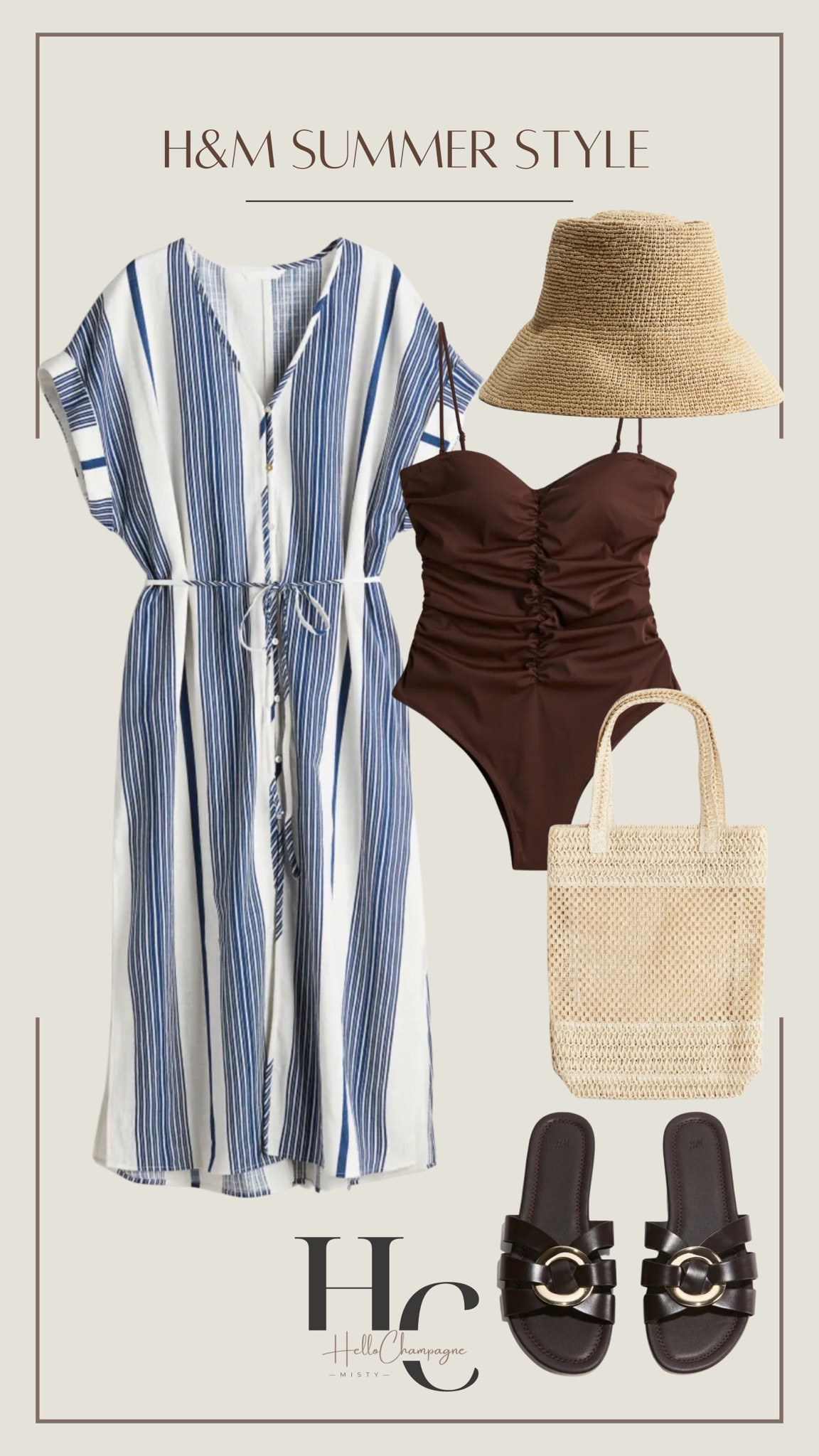 ☀️Summer Outfit☀️Items all under $50!

Button front striped dress // Straw bucket hat // Sandals // Straw shopper bag // One piece swimsuit 



#LTKshoecrush #LTKstyletip #LTKfindsunder50