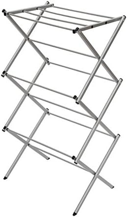 STORAGE MANIAC Foldable Clothes Drying Rack, 3-Tier 41 Inch Height, Laundry Rack with Rustproof C... | Amazon (US)