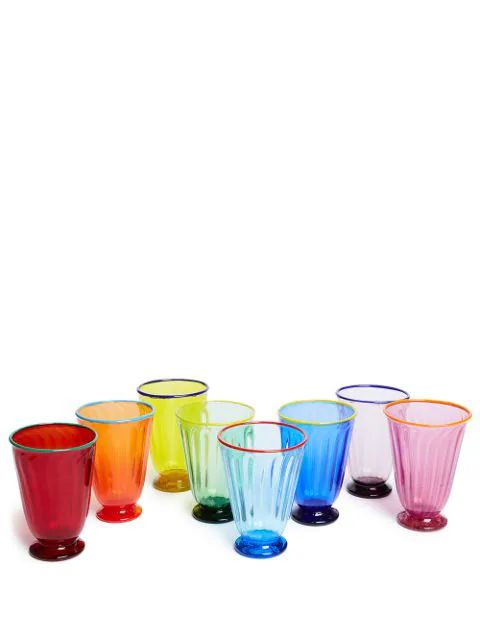 Rainbow set of 8 glasses | Farfetch Global