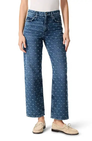 rag & bone Clip Dot High Waist Relaxed Straight Leg Jeans in Vintage at Nordstrom Rack, Size 29 | Nordstrom Rack