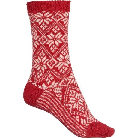 SmartWool Traditional Snowflake Socks - Merino Wool, Crew (For Women) | Sierra