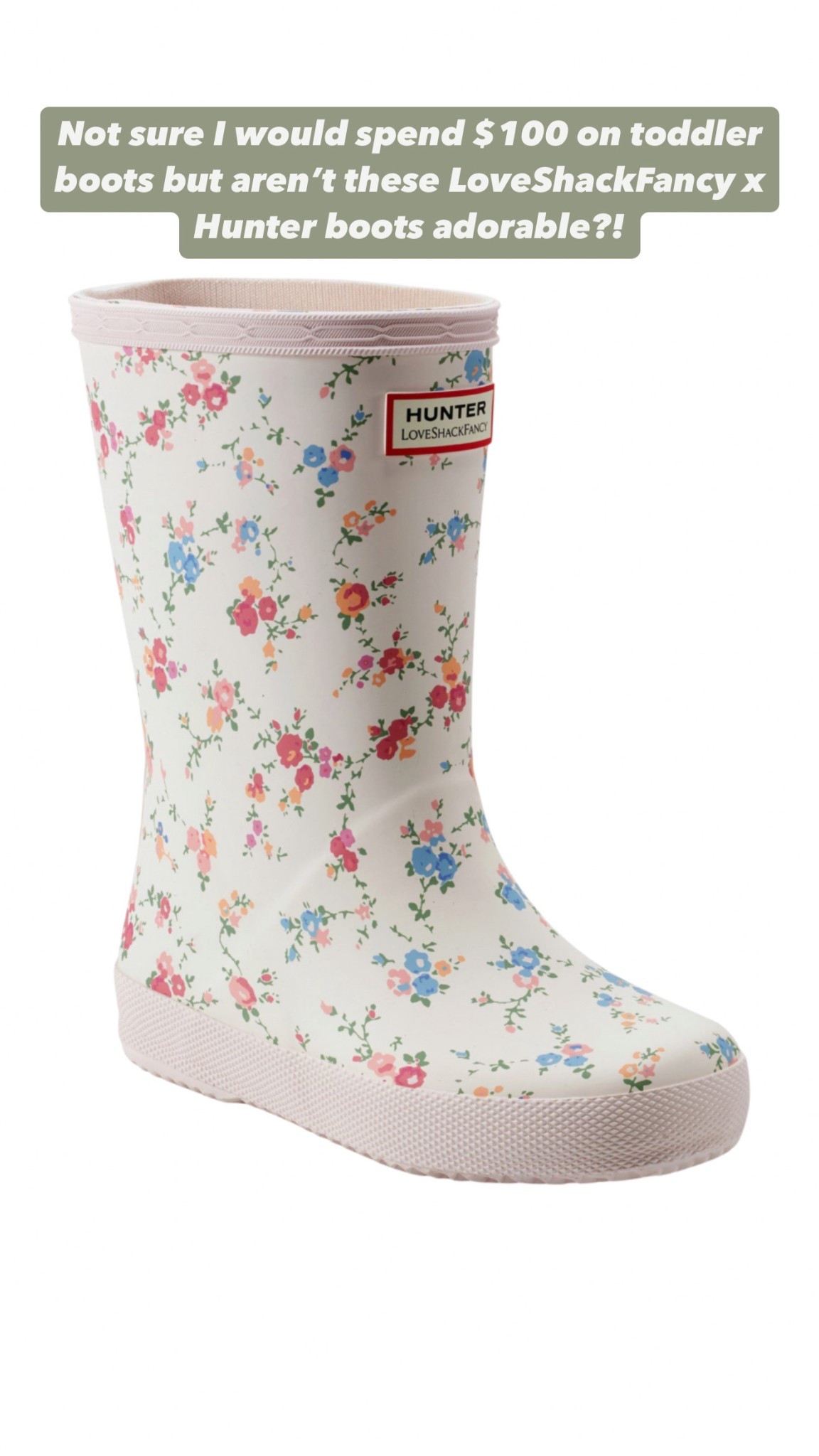 LoveShackFancy x Hunter boots for toddlers fully in stock!!

#LTKShoeCrush #LTKKids #LTKFindsUnder100