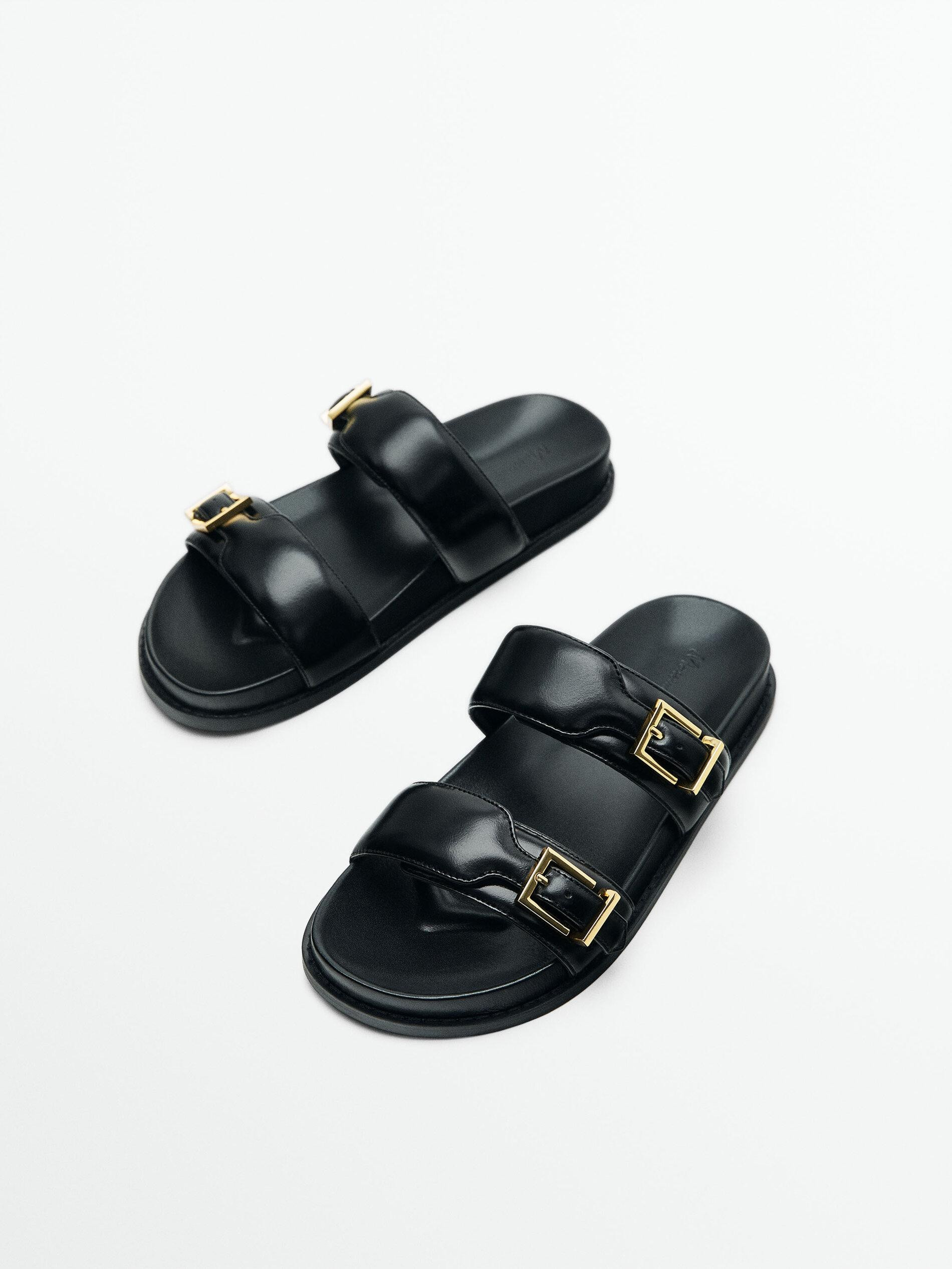 SANDALS WITH TWO BUCKLES | Massimo Dutti US