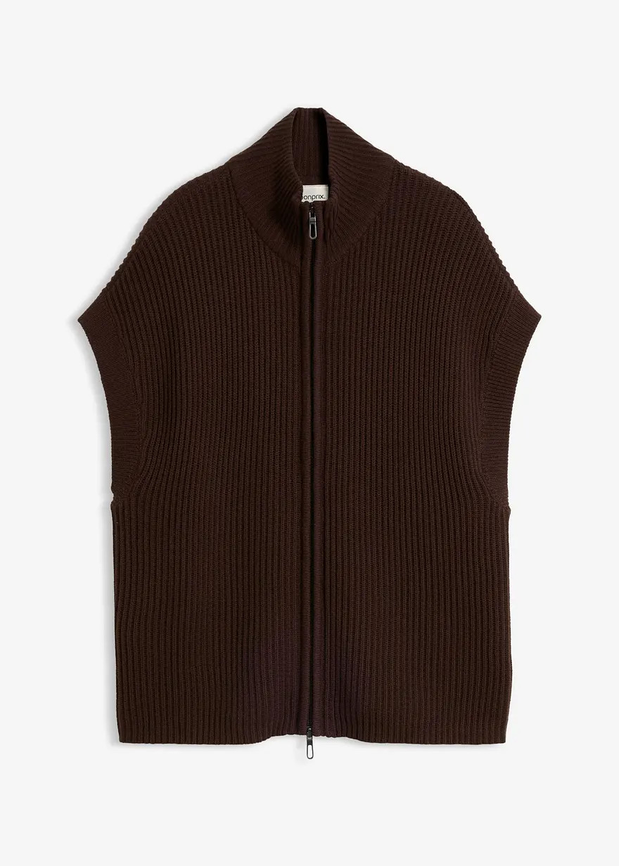 Strick-Weste aus weichem Woll-Mix | Bonprix DE
