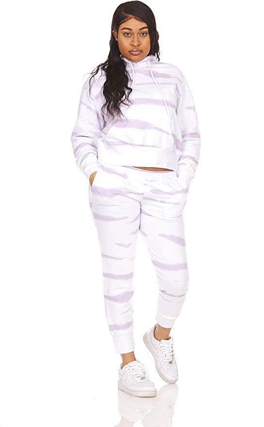 UNCOMMON BASICS Tie Dye Lounge Sets for Women 2 piece Sweatsuit Long Sleeve Hoodie | Amazon (US)