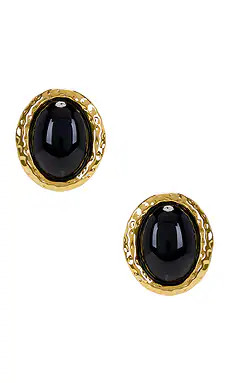 Heaven Mayhem Beverly Earrings in Gold & Black from Revolve.com | Revolve Clothing (Global)