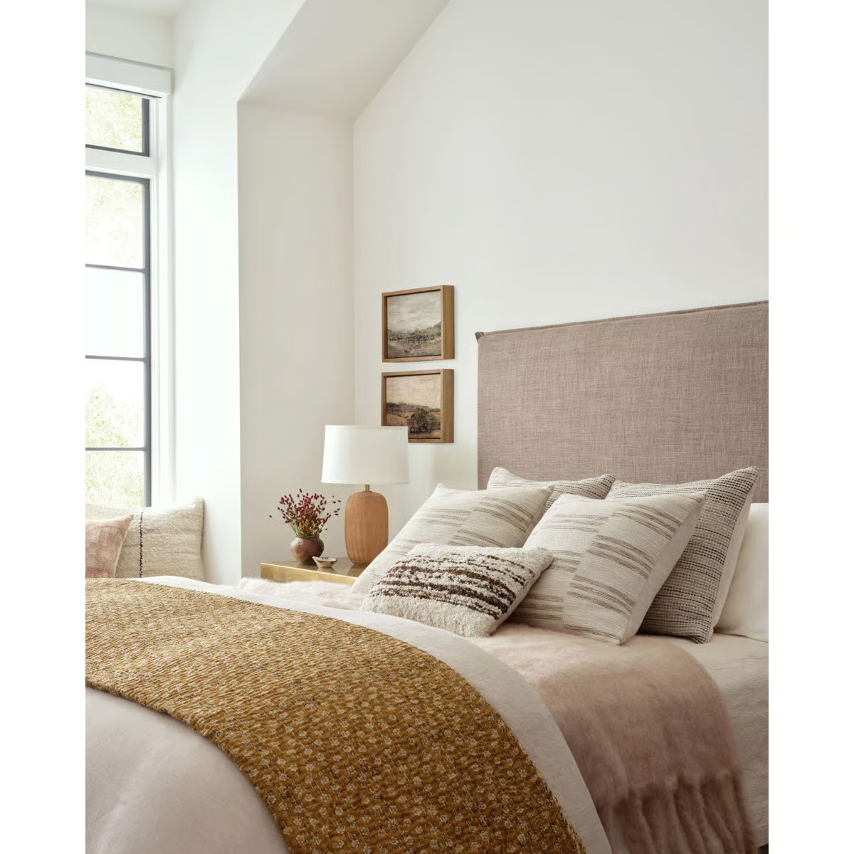 Amber Lewis x Loloi Jay Ivory / Sand Pillow | Wayfair North America