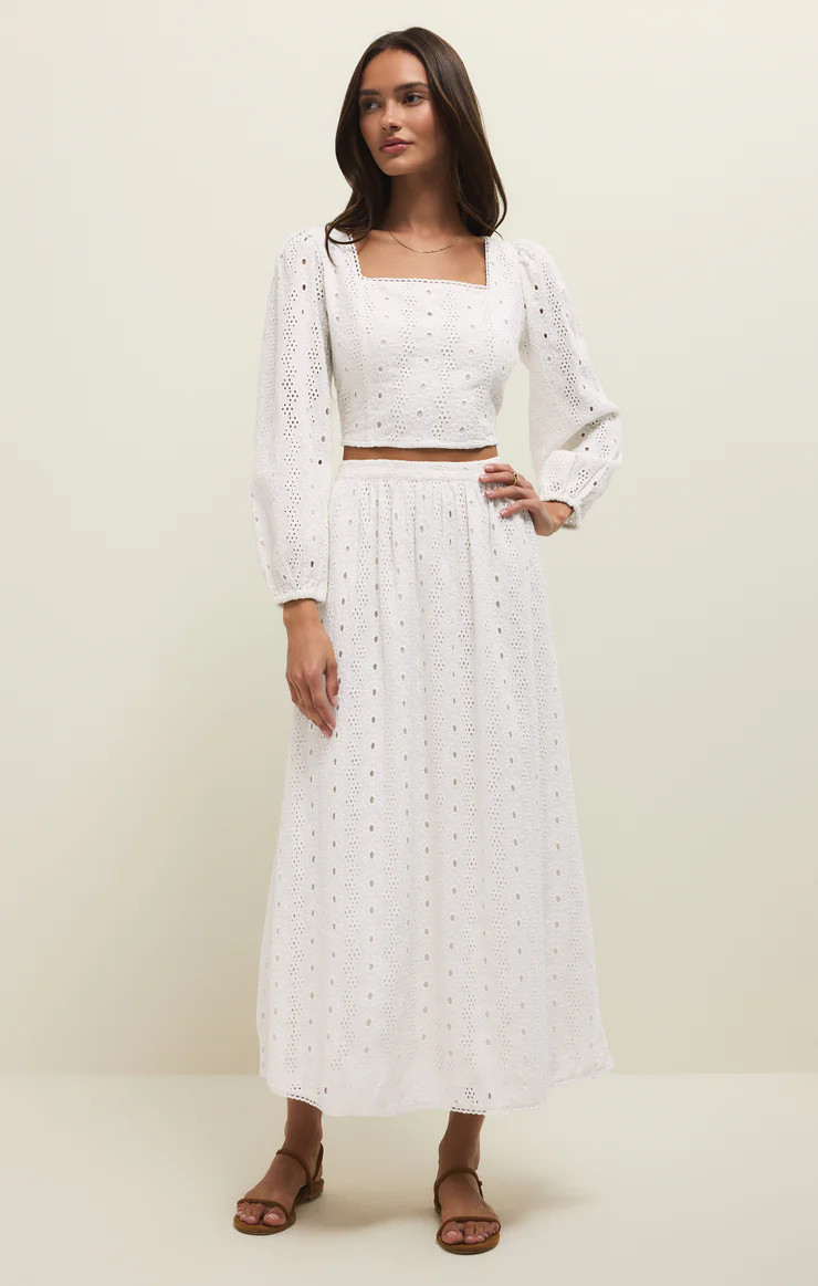 Bria Eyelet Midi Skirt | Z Supply