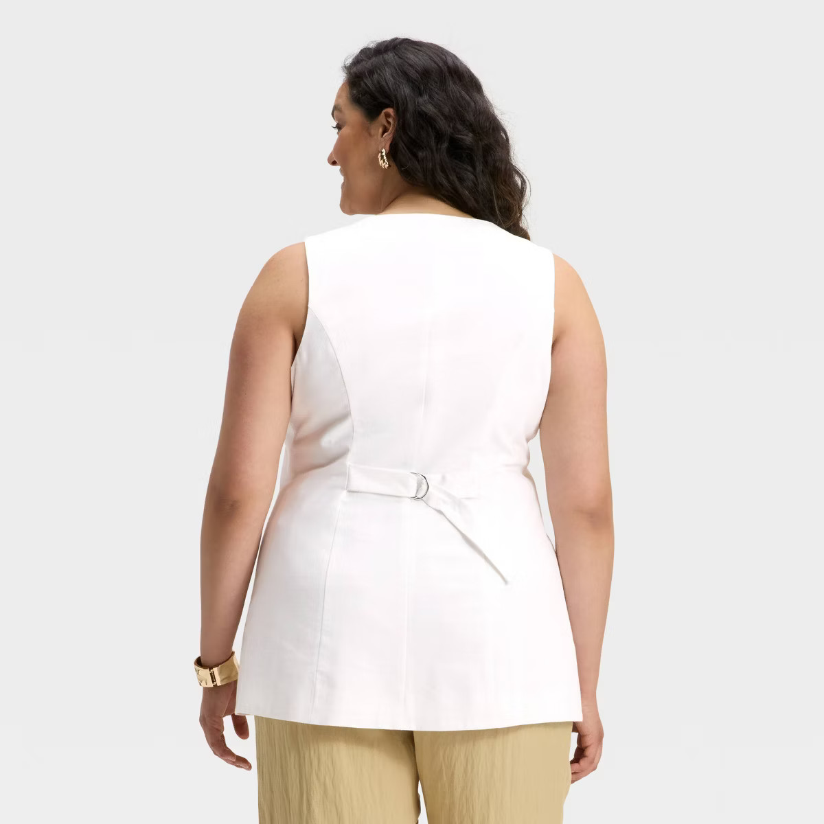 Women's Linen Blend Vest - A New Day™ | Target