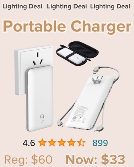 Amazon lighting deal! Get this portable charger for $33 regularly $60

#LTKsalealert #LTKxPrime #LTKfamily