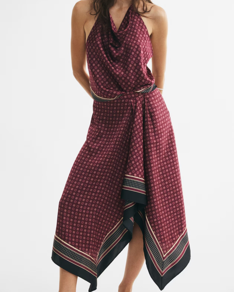 Scarf halter top and midi skirt matching set

#LTKSeasonal