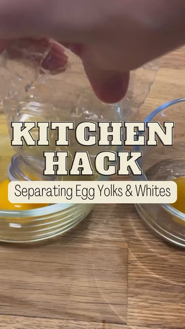 Check out how easy it is to separate egg yolks from egg whites with this hack! 

#LTKVideo #LTKfindsunder50 #LTKhome