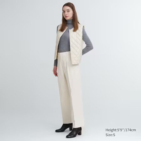 Pantalon Large Plissé | UNIQLO | Uniqlo FR