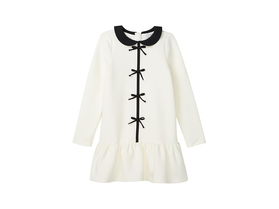 Janie and Jack Mattelasse Dress (Toddler/Little Kid/Big Kid) Girl's Dress Ivory : 5 Little Kid, Cotton | Zappos