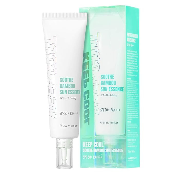 KEEP COOL Soothe Bamboo Sun Essence SPF50+ PA++++ Strong UV Protection, Highly Moisturizing, Skin... | Amazon (US)