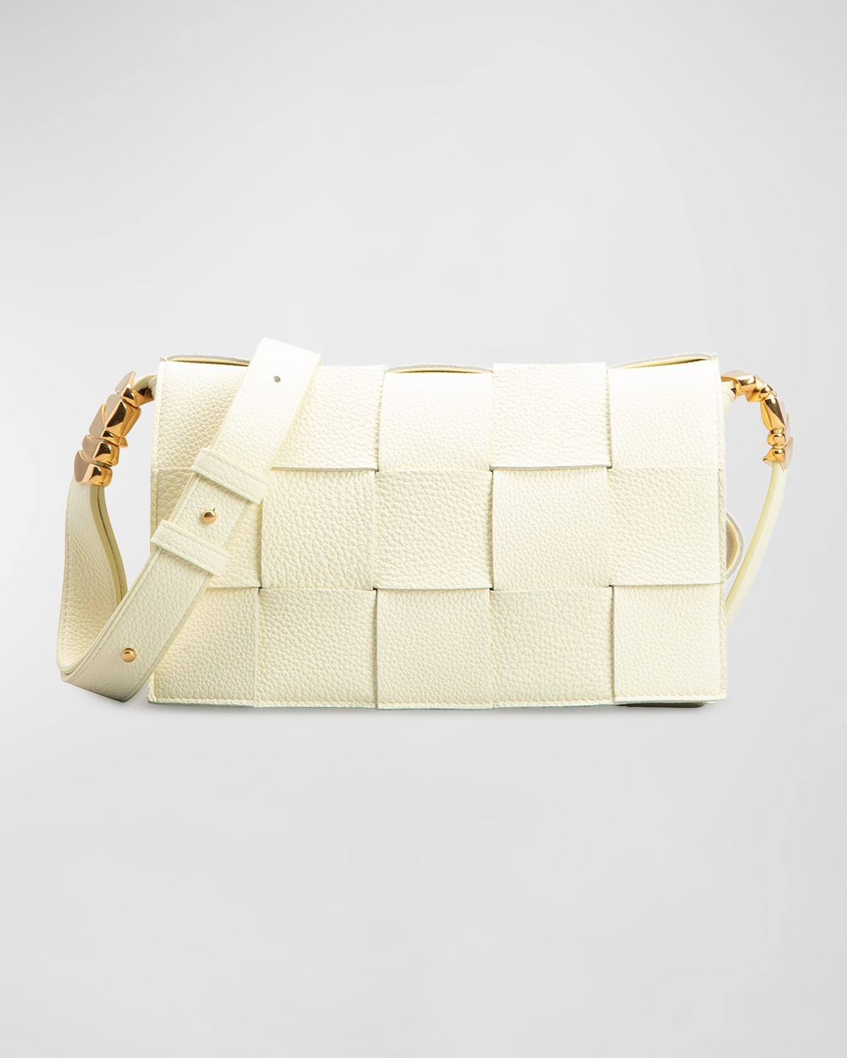 Cassette Woven Leather Crossbody Bag | Neiman Marcus