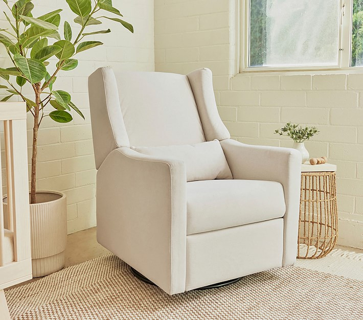 Babyletto Kiwi Swivel Glider Recliner & Ottoman | Pottery Barn Kids