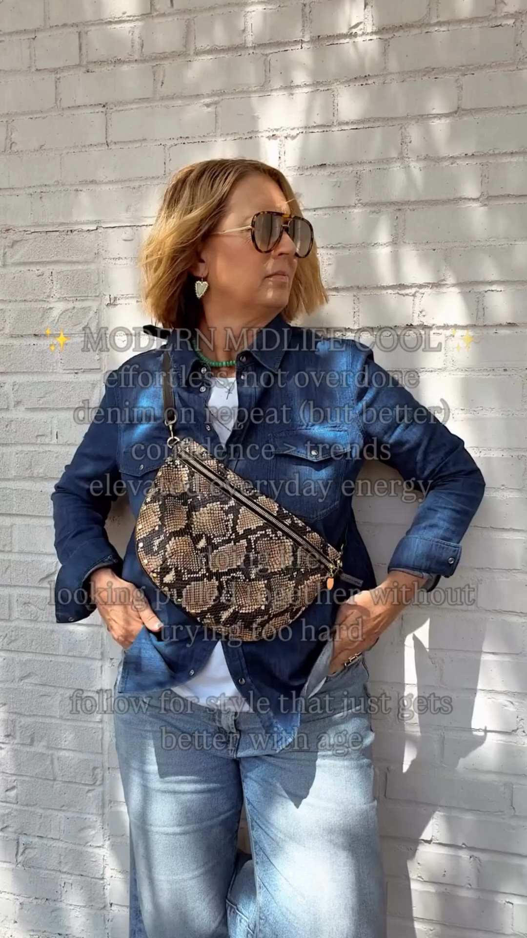 ✨ MODERN MIDLIFE COOL ✨
effortless, not overdone
denim on repeat (but better)
confidence > trends
elevated everyday energy

doing life…
looking pulled together without trying too hard

Follow for style that just gets better with age @shoppixieco 
Great to meet you! Jill
