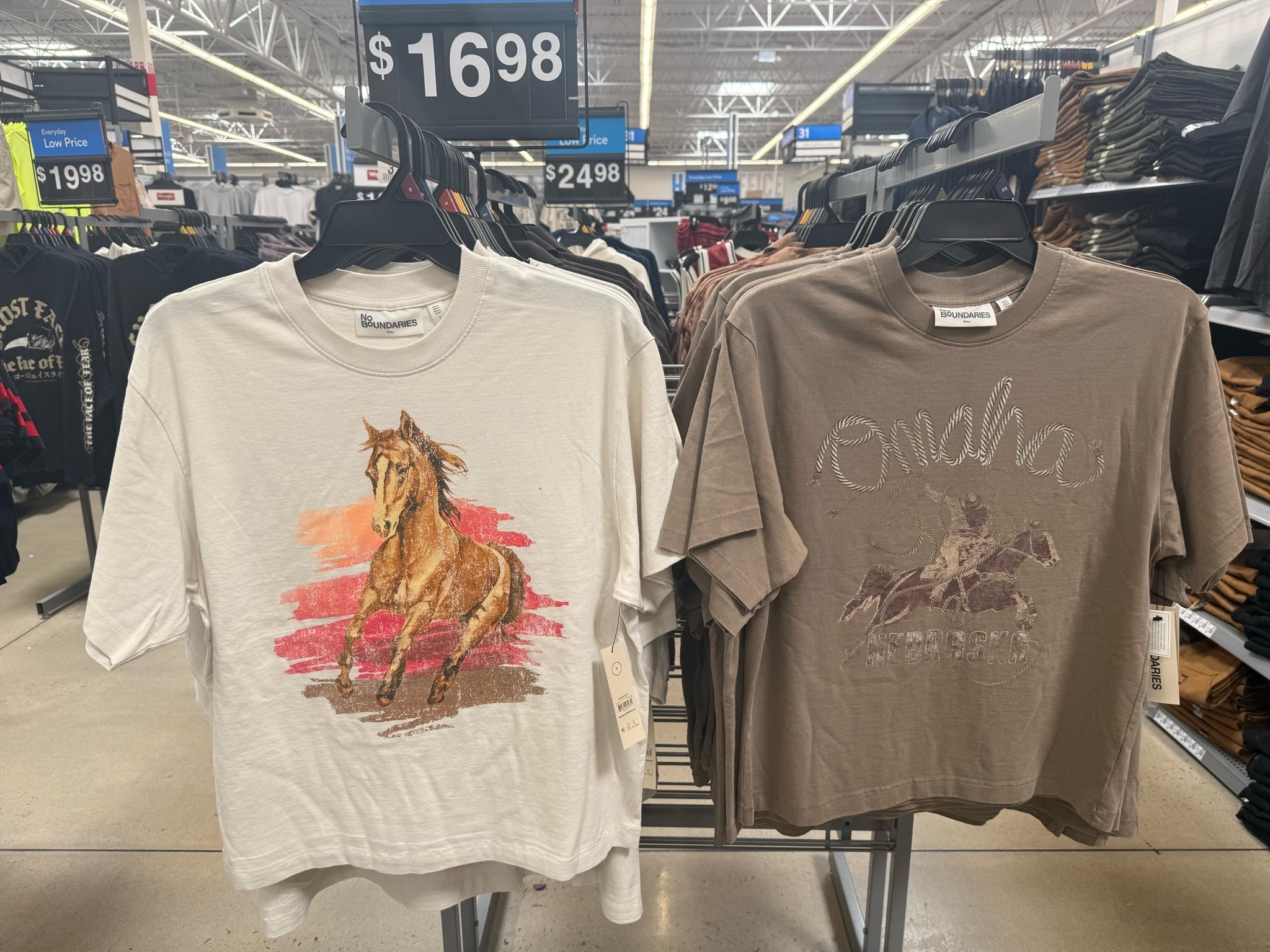 Cutie graphic tees in the men’s section at Walmart. 💋🤎