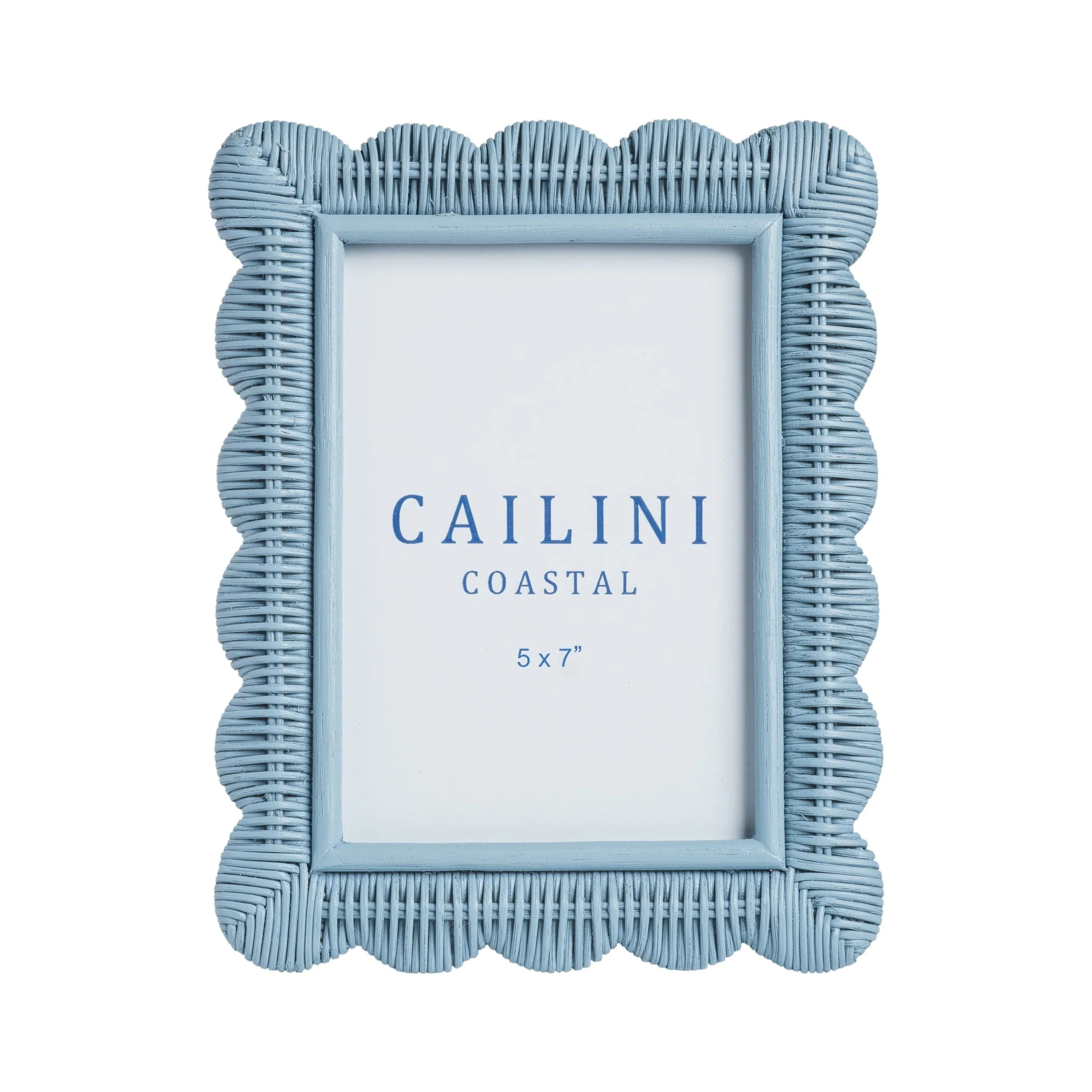 Surfside Scallop Rattan Photo Frame | Cailini Coastal